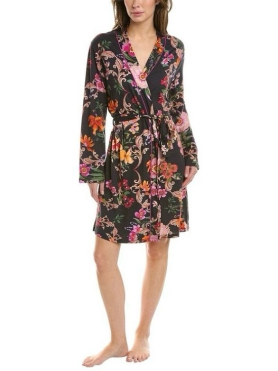 Johnny Was Other - Johnny Was Floral Pocca Kimono Robe M NWT Pima Cotton Boho Duster No Belt
